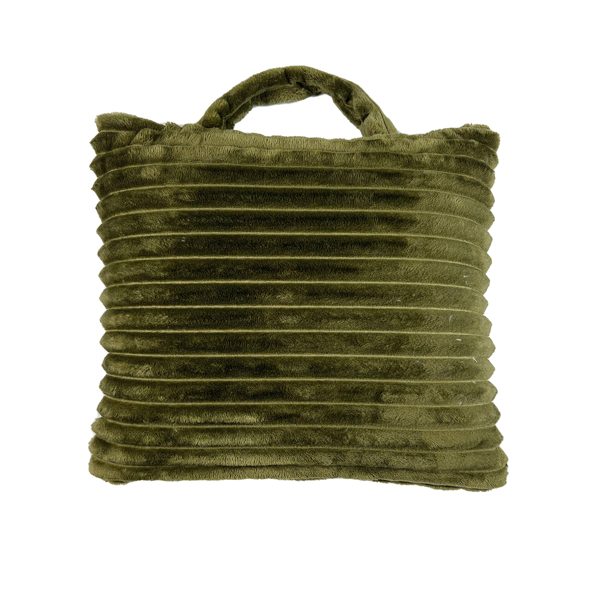 Plaid-to-go-Teresa-Deken-en-Kussentje-in-één-130x150-cm-Military-Olive-groen-effen-kleur-ideaal-voor-onderweg-opvouwbaar-tot-handig-tasje